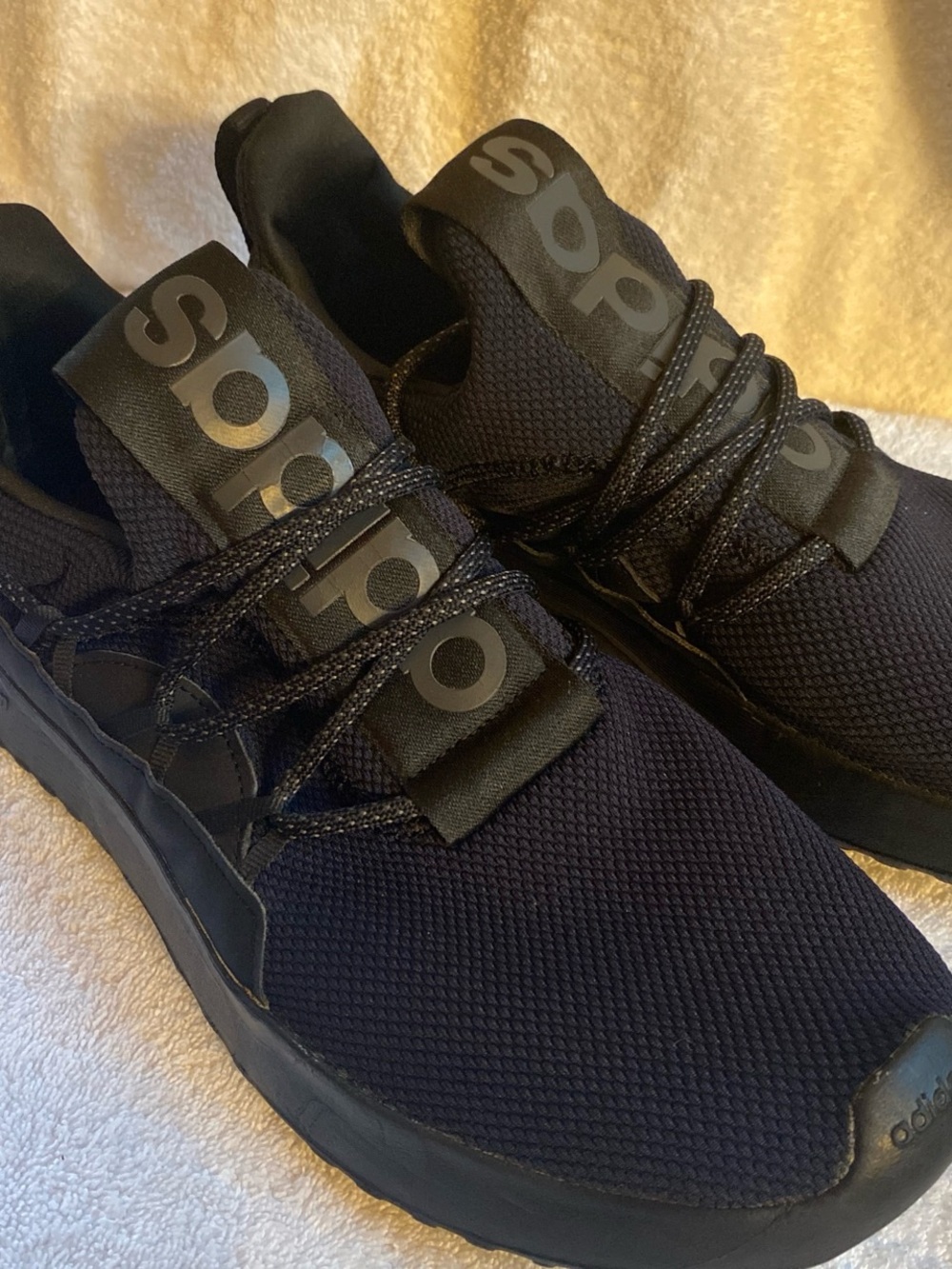 adidas Men’s Black Sport Casual Lace-Up Sneakers
